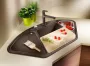 Blanco Blancodelta II SILGRANIT gránit mosogató csepegtetővel 106x58 cm palaszürke 523657