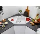 Blanco Blancodelta II SILGRANIT gránit mosogató csepegtetővel 106x58 cm fehér 523660