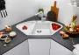 Blanco Blancodelta II SILGRANIT gránit mosogató csepegtetővel 106x58 cm fehér 523660