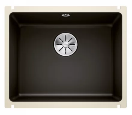 Blanco Subline 500-U kerámia mosogató 54,5x45,6 cm, fekete 523740