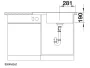 Blanco Zenar XL 6 S Compact gránit mosogató 78x51 csepegtetővel, jobbos / fehér 523778
