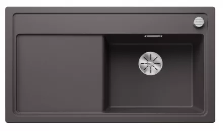 Blanco Zenar 5 S-F egymedencés gránit mosogató csepegtetővel 90x50 cm, jobbos / palaszürke 523874