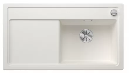 Blanco Zenar 5 S egy medencés gránit mosogató csepegtető felülettel 91,5x51 cm, jobbos / fehér 523938