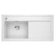Blanco Zenar XL 6 S egymedencés gránit mosogató csepegtetővel 100x51 cm, balos /  fehér 524001