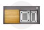 Blanco Zenar XL 6 DampfgarPlus gránit mosogató 100x51 tartozékokkal, jobbos / palaszürke 524053