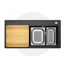   Blanco Zenar XL 6 S-F Dampfgar Plus gránit mosogató 99x50 cm kiegészítőkkel, jobbos / antracit 524082