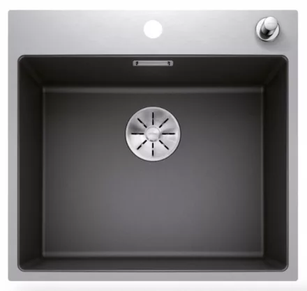 Blanco Subline 550-IF/A Steelframe gránit mosogató lefolyógarnitúrával 54,5x51 cm, antracit 524111