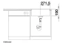 Blanco Subline 550-IF/A Steelframe gránit mosogató lefolyógarnitúrával 54,5x51 cm, antracit 524111
