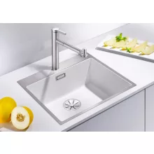   Blanco Subline 550-IF/A Steelframe gránit mosogató lefolyógarnitúrával 54,5x51 cm, fehér 524112