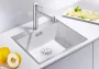 Blanco Subline 550-IF/A Steelframe gránit mosogató lefolyógarnitúrával 54,5x51 cm, fehér 524112