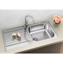   Blanco Dinas XL 6 S rozsdamentes acél mosogató 100x50 cm csepegtető felülettel 524254