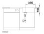 Blanco Dinas XL 6 S rozsdamentes acél mosogató 100x50 cm csepegtető felülettel 524254