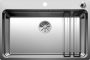 Blanco Etagon 700-IF/A egymedencés 74x50 cm rozsdamentes acél mosogató csepegtető sínekkel, selyemfényű 524274
