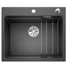   Blanco Etagon 6 egymedencés gránit mosogató kiegészítőkkel 60x51 cm, antracit 524529