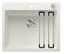 Blanco Etagon 6 egymedencés gránit mosogató kiegészítőkkel 60x51 cm, fehér 524533