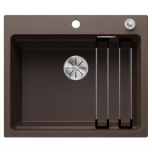   Blanco Etagon 6 egymedencés gránit mosogató kiegészítőkkel 60x51 cm, kávé 524538