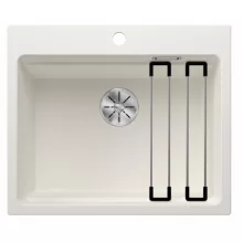   Blanco Etagon 6 gránit mosogató egy nyitott csaplyukkal 60x51 cm, fehér 524543