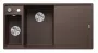 Blanco Axia III 6 S két medencés gránit mosogató 100x51 cm fa vágódeszkával, balos / kávé 524652