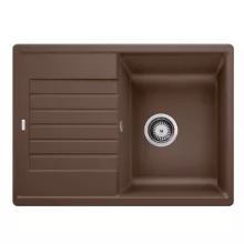   Blanco Zia 45 S Compact egymedencés gránit mosogató csepegtetővel 68x50 cm, kávé 524730