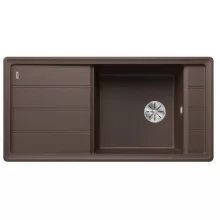   Blanco Faron XL 6 S egymedencés gránit mosogató csepegtetővel 100x50 cm, kávé 524812