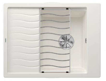 Blanco Elon 45 S gránit mosogató csepegtetővel 65x50 cm és kiegészítőkkel, fehér 524828