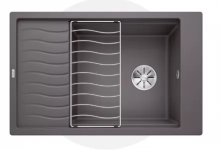 Blanco Elon XL 6 S gránit mosogató csepegtető felülettel 78x50 cm, palaszürke 524845