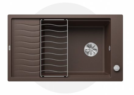 Blanco Elon XL 8 gránit mosogató csepegtetővel 86x50 cm és kiegészítőkkel, kávé 524869