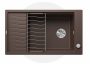 Blanco Elon XL 8 gránit mosogató csepegtetővel 86x50 cm és kiegészítőkkel, kávé 524869