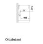 Blanco Elon XL 8 S gránit mosogató csepegtető felülettel 86x50 cm lefolyógarnitúrával, antracit 524870