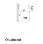 Blanco Elon XL 8 S gránit mosogató csepegtető felülettel 86x50 cm lefolyógarnitúrával, tartufo 524877
