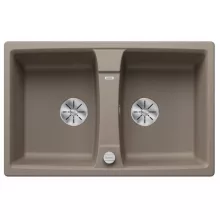   Blanco Lexa 8 két medencés gránit mosogató 78x50 cm lefolyó távműködtetővel, tartufo 524957