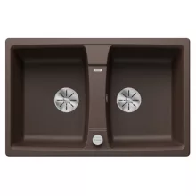   Blanco Lexa 8 két medencés gránit mosogató 78x50 cm, kávé 524959