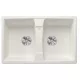 Blanco Lexa 8 két medencés gránit mosogató 78x50 cm lefolyógarnitúrával, fehér 524964