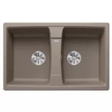   Blanco Lexa 8 két medencés gránit mosogató 78x50 cm lefolyógarnitúrával, tartufo 524967