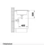 Blanco Lexa 8 két medencés gránit mosogató 78x50 cm lefolyógarnitúrával, tartufo 524967