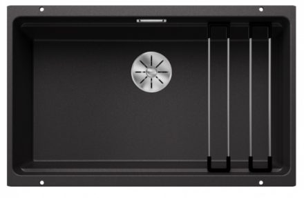 Blanco Etagon 700-U egymedencés gránit mosogató 73x46 cm kiegészítőkkel, antracit 525167