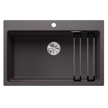   Blanco Etagon 8 gránit mosogató 78x51 cm lefolyógarnitúrával és sínnel, palaszürke 525188