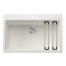   Blanco Etagon 8 gránit mosogató 78x51 cm lefolyógarnitúrával és sínnel, fehér 525191