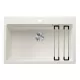 Blanco Etagon 8 gránit mosogató 78x51 cm lefolyógarnitúrával és sínnel, fehér 525191