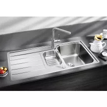   Blanco Classimo 6S-IF két medencés 100x50 cm mosogató csepegtető felülettel, fényes rozsdamentes acél 525329