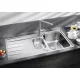 Blanco Classimo 6S-IF két medencés 100x50 cm mosogató csepegtető felülettel, fényes rozsdamentes acél 525329
