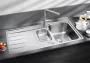 Blanco Classimo 6S-IF két medencés 100x50 cm mosogató csepegtető felülettel, fényes rozsdamentes acél 525329