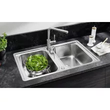   Blanco Classimo 8-IF két medencés 86x50 cm rozsdamentes acél mosogató, fényezett 525331
