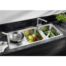   Blanco Classimo 8-IF két medencés 116x50 cm mosogató csepegtetővel, rozsdamentes acél hatású 525332