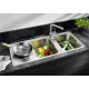 Blanco Classimo 8-IF két medencés 116x50 cm mosogató csepegtetővel, rozsdamentes acél hatású 525332