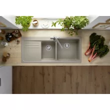   Blanco Naya 8 S Silgranit két medencés 116x50 cm mosogató, jobbos/tartufo 525785