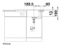 Blanco Axia III 45 S gránit mosogató csepegtető felülettel és üveg vágólappal 78x51 cm, fekete 525840
