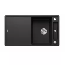   Blanco Axia III 5 S fekete Silgránit mosogató 91,5x51 cm excenterrel, fa vágódeszkával 525845
