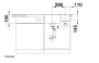 Blanco Axia III 6 S két medencés gránit mosogató 100x51 cm fa vágódeszkával, balos / fekete 525849