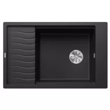   Blanco Elon XL 6 S gránit mosogató csepegtető felülettel 78x50 cm, fekete 525883